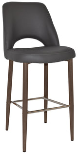 EZ STOOL ALBURY SIDE 750 METAL LIGHT WALNUT
