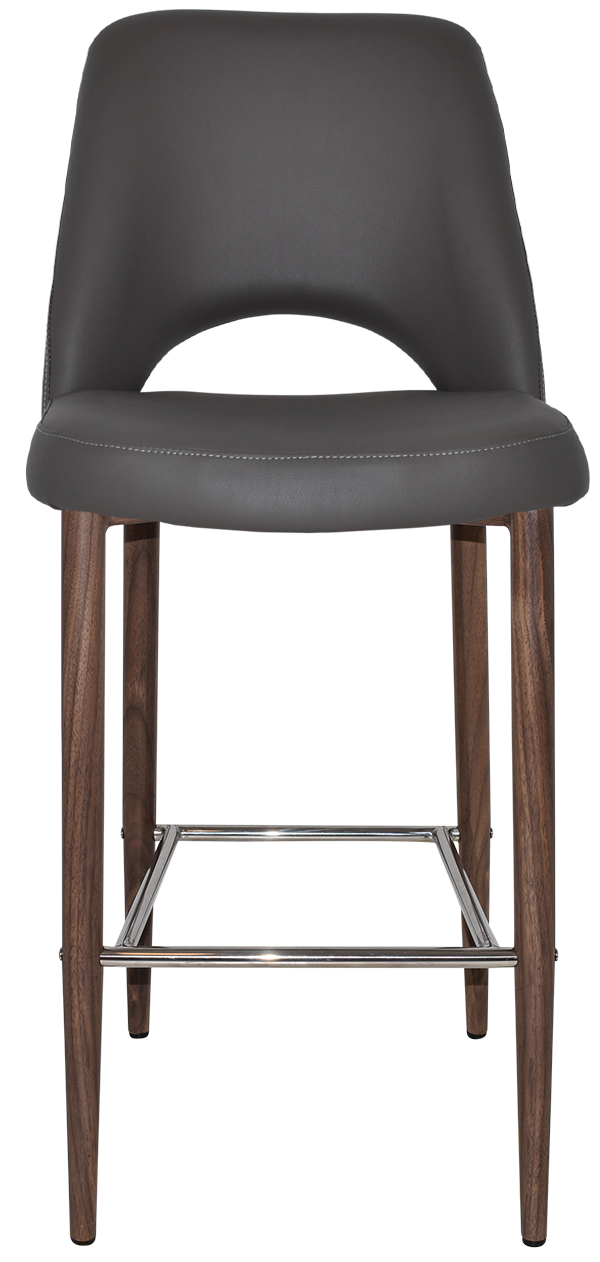 EZ STOOL ALBURY SIDE 750 METAL LIGHT WALNUT