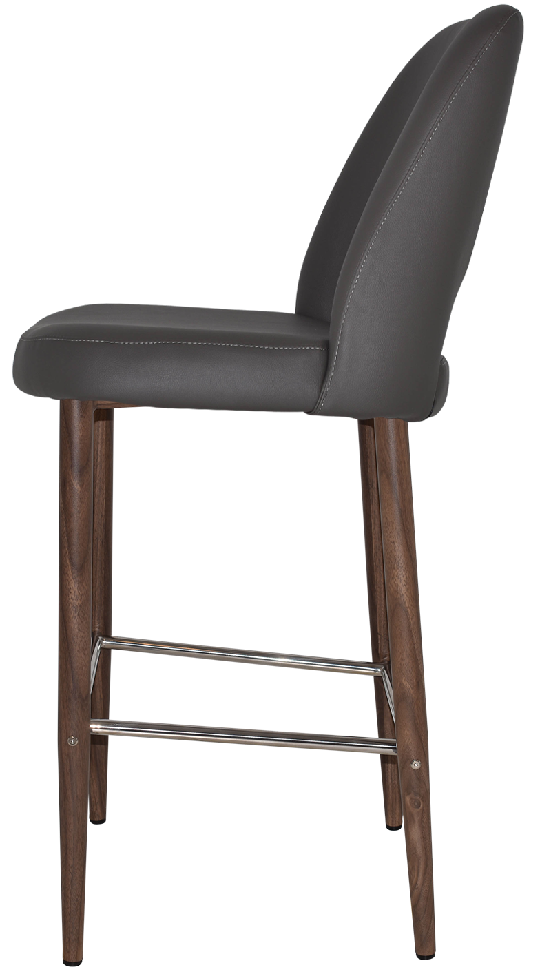 EZ STOOL ALBURY SIDE 750 METAL LIGHT WALNUT