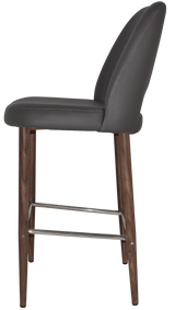 EZ STOOL ALBURY SIDE 750 METAL LIGHT WALNUT