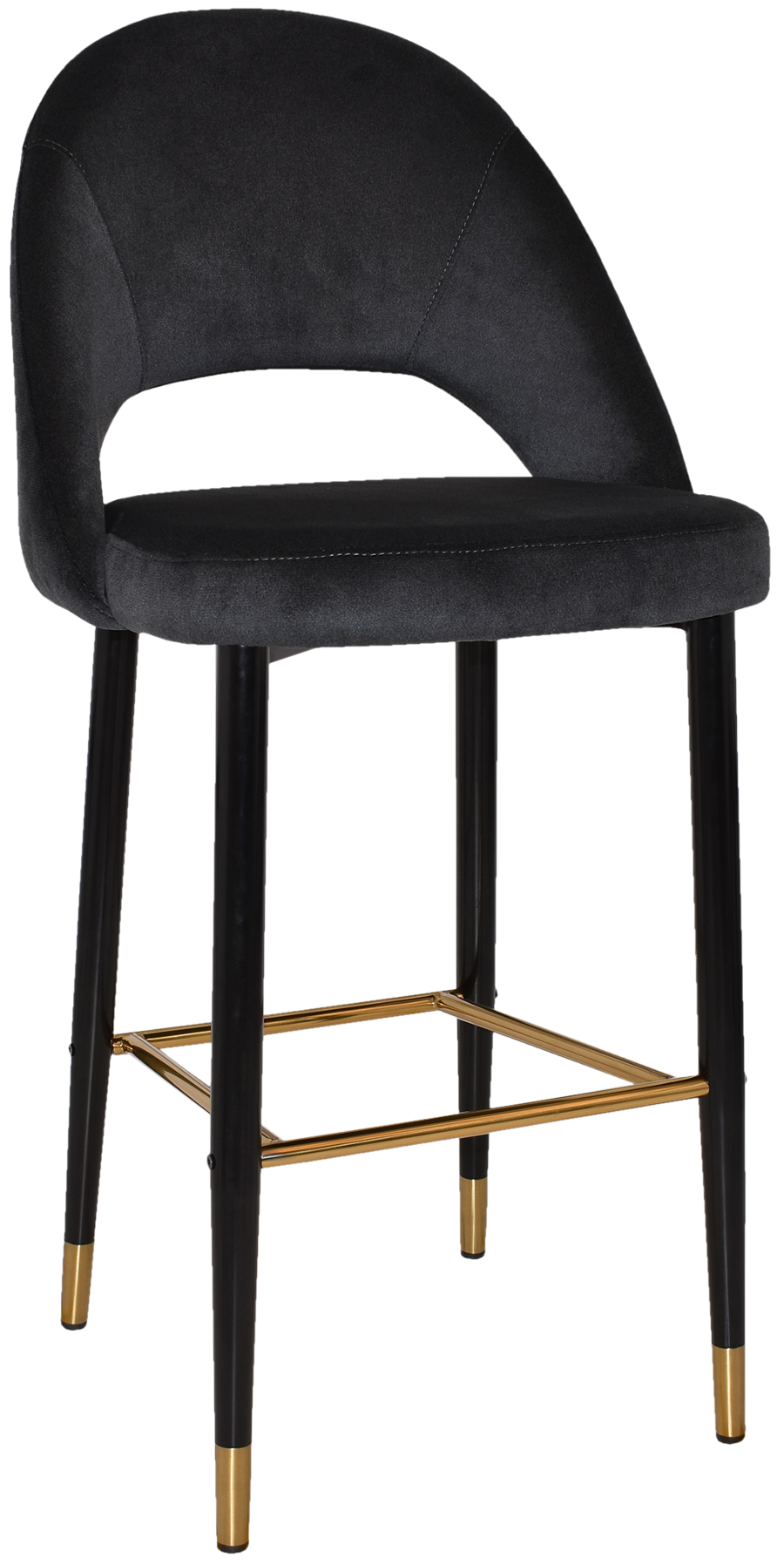 EZ STOOL CHEVRON 750 METAL BLACK BRASS