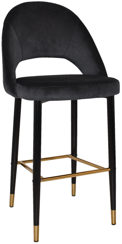 EZ STOOL CHEVRON 750 METAL BLACK BRASS