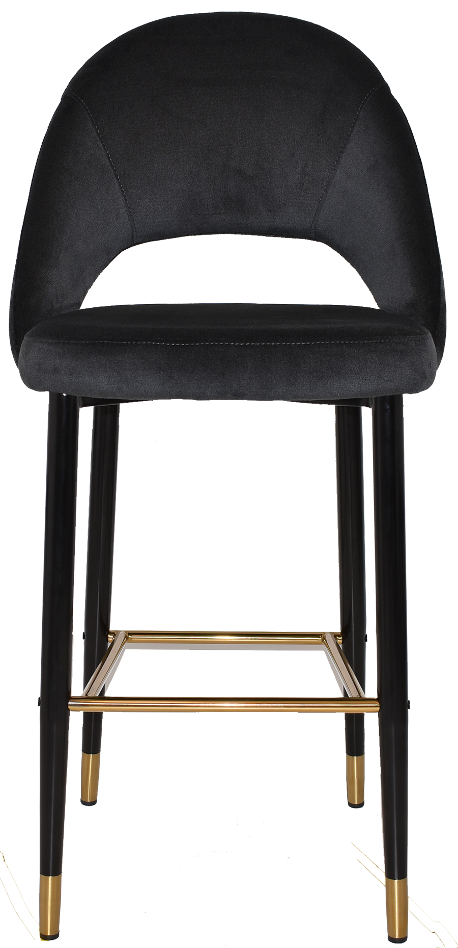 EZ STOOL CHEVRON 750 METAL BLACK BRASS