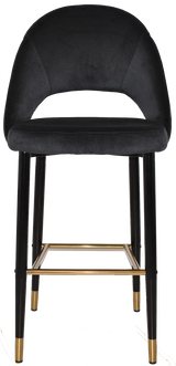 EZ STOOL CHEVRON 750 METAL BLACK BRASS