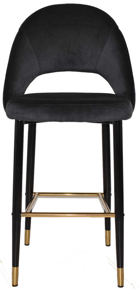 EZ STOOL CHEVRON 750 METAL BLACK BRASS