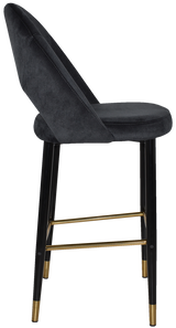 EZ STOOL CHEVRON 750 METAL BLACK BRASS