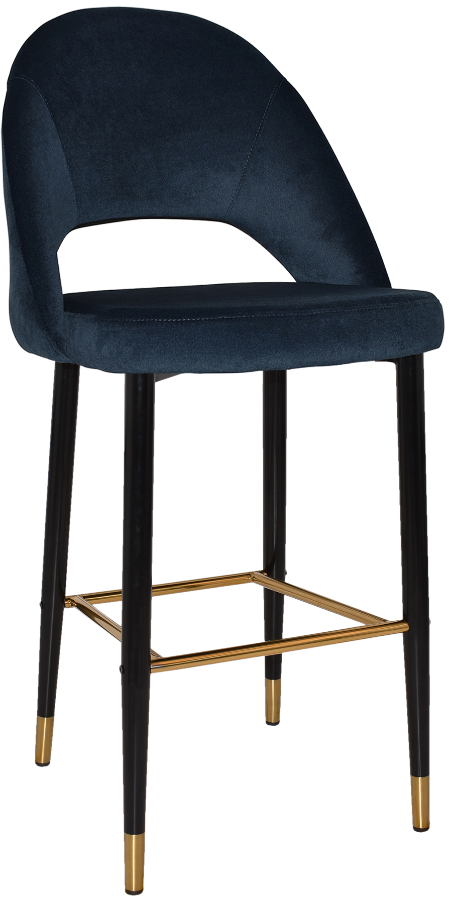 EZ STOOL CHEVRON 750 METAL BLACK BRASS