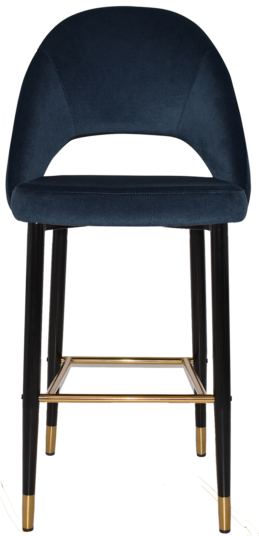 EZ STOOL CHEVRON 750 METAL BLACK BRASS