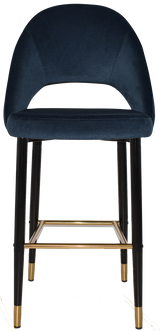 EZ STOOL CHEVRON 750 METAL BLACK BRASS