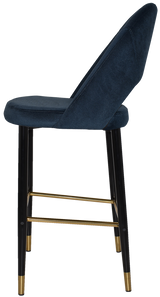 EZ STOOL CHEVRON 750 METAL BLACK BRASS