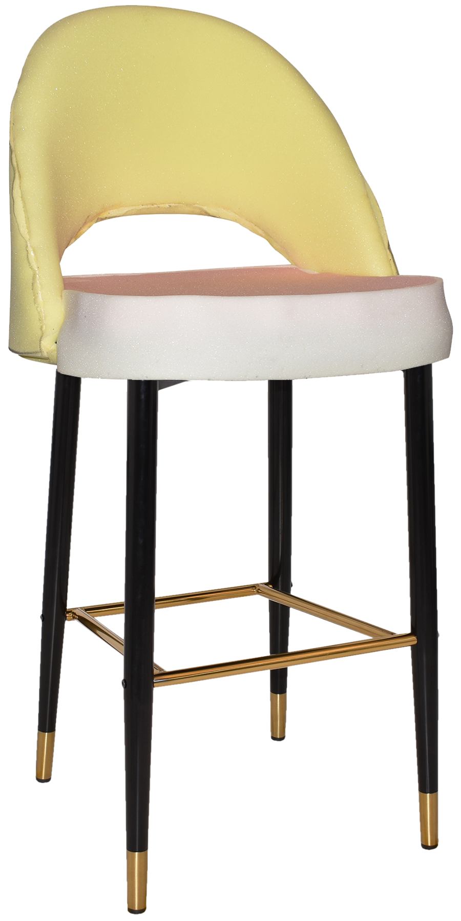 EZ STOOL CHEVRON 750 METAL BLACK BRASS