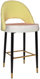 EZ STOOL CHEVRON 750 METAL BLACK BRASS