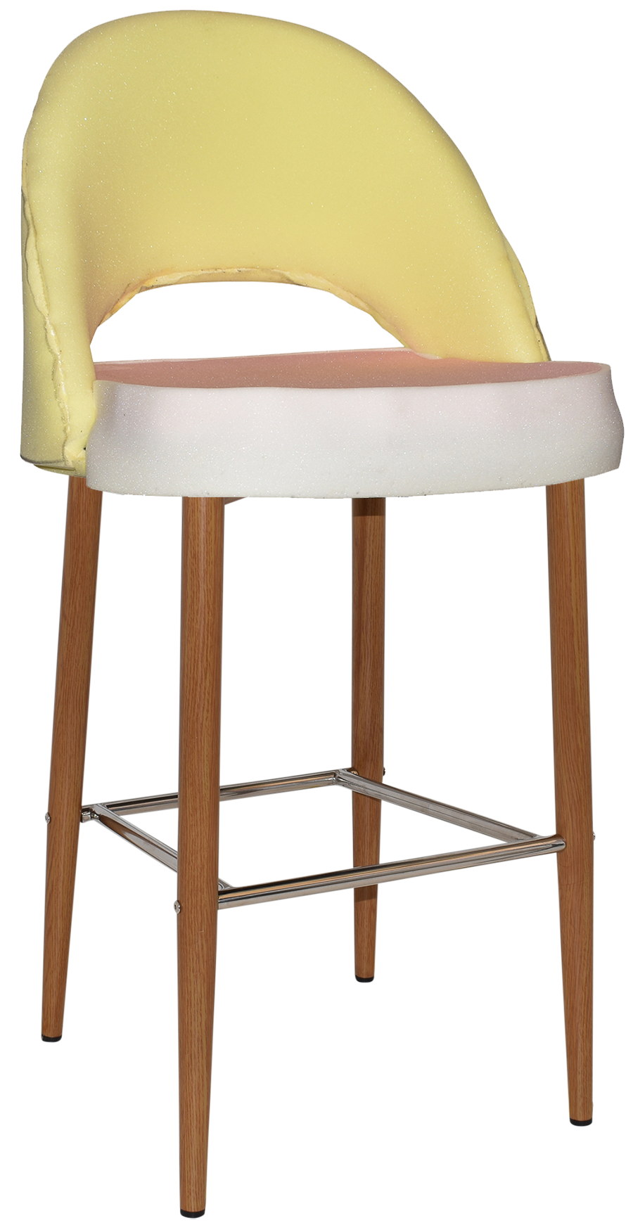 EZ STOOL CHEVRON 750 METAL LIGHTOAK