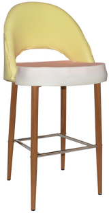 EZ STOOL CHEVRON 750 METAL LIGHTOAK