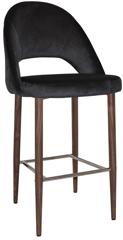 EZ STOOL CHEVRON 750 METAL LIGHT WALNUT