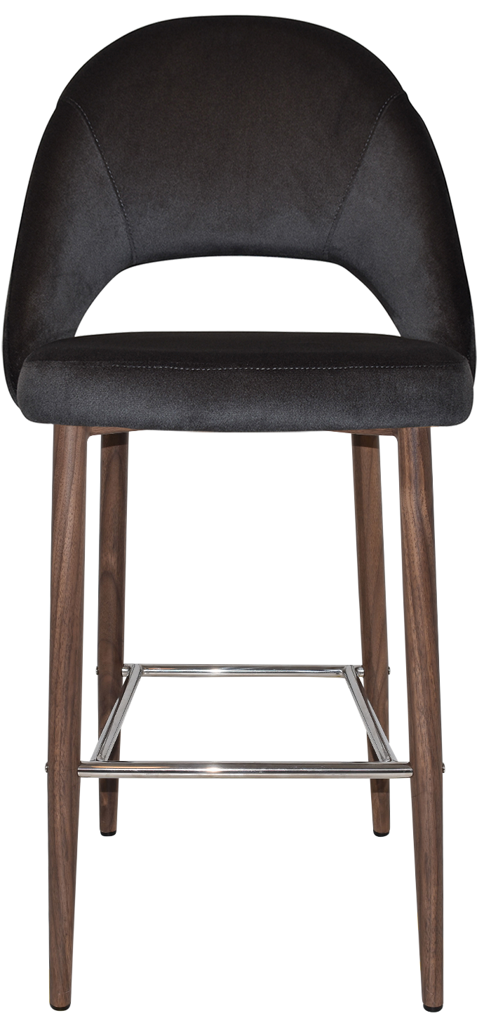 EZ STOOL CHEVRON 750 METAL LIGHT WALNUT