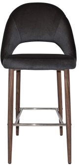 EZ STOOL CHEVRON 750 METAL LIGHT WALNUT