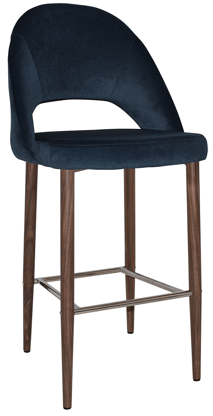 EZ STOOL CHEVRON 750 METAL LIGHT WALNUT