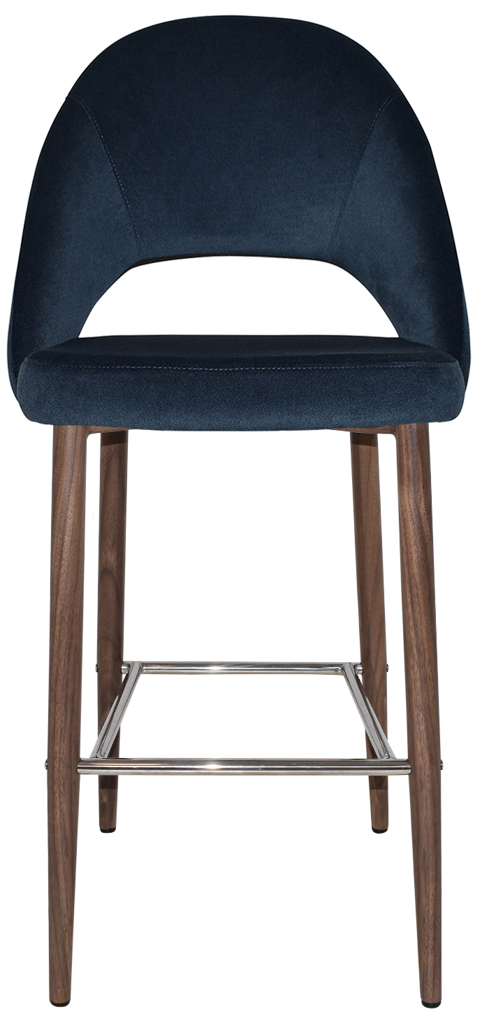EZ STOOL CHEVRON 750 METAL LIGHT WALNUT