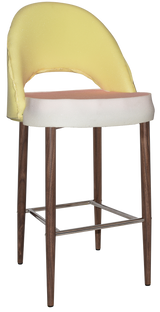 EZ STOOL CHEVRON 750 METAL LIGHT WALNUT