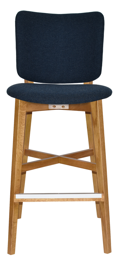 EZ STOOL DAKOTA UPH 2 LIGHTOAK - GRAVITY NAVY