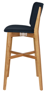 EZ STOOL DAKOTA UPH 2 LIGHTOAK - GRAVITY NAVY