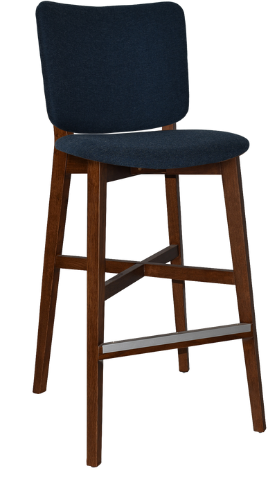 EZ STOOL DAKOTA UPH 2 LIGHTWALNUT - GRAVITY NAVY