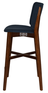 EZ STOOL DAKOTA UPH 2 LIGHTWALNUT - GRAVITY NAVY