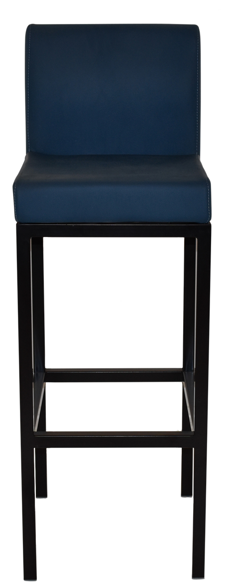EZ Dublin Black Metal Leg Vinyl Seat Barstool