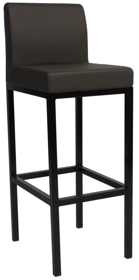 EZ Dublin Black Metal Leg Vinyl Seat Barstool