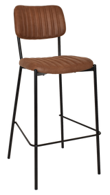 EZ STOOL KANSAS BLACK - EASTWOOD TAN (BACK & SEAT)