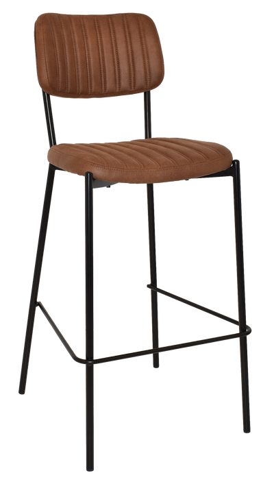 EZ STOOL KANSAS BLACK - EASTWOOD TAN (BACK & SEAT)