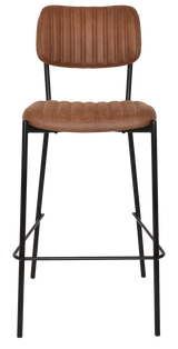 EZ STOOL KANSAS BLACK - EASTWOOD TAN (BACK & SEAT)
