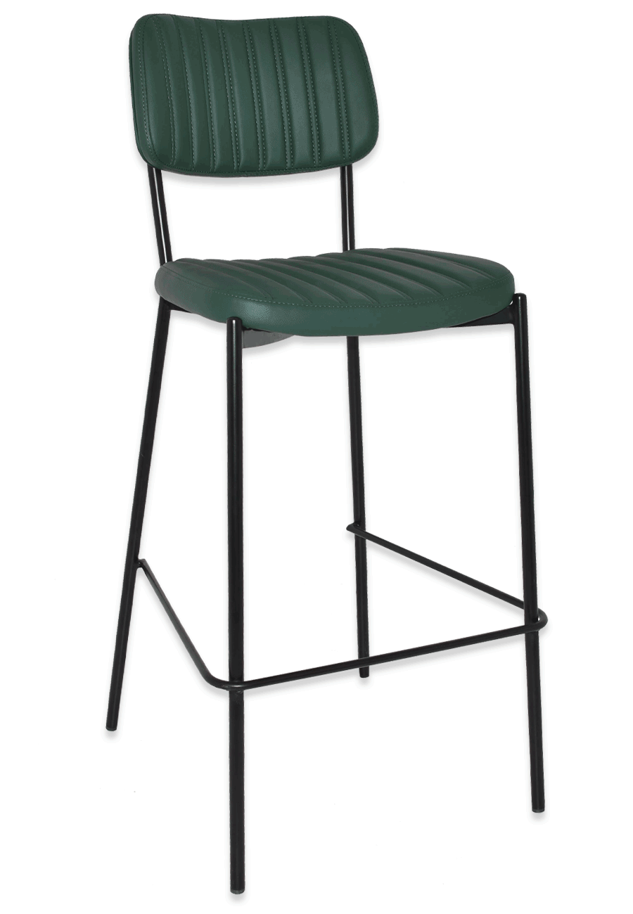 EZ STOOL KANSAS BLACK - EASTWOOD TAN (BACK & SEAT)