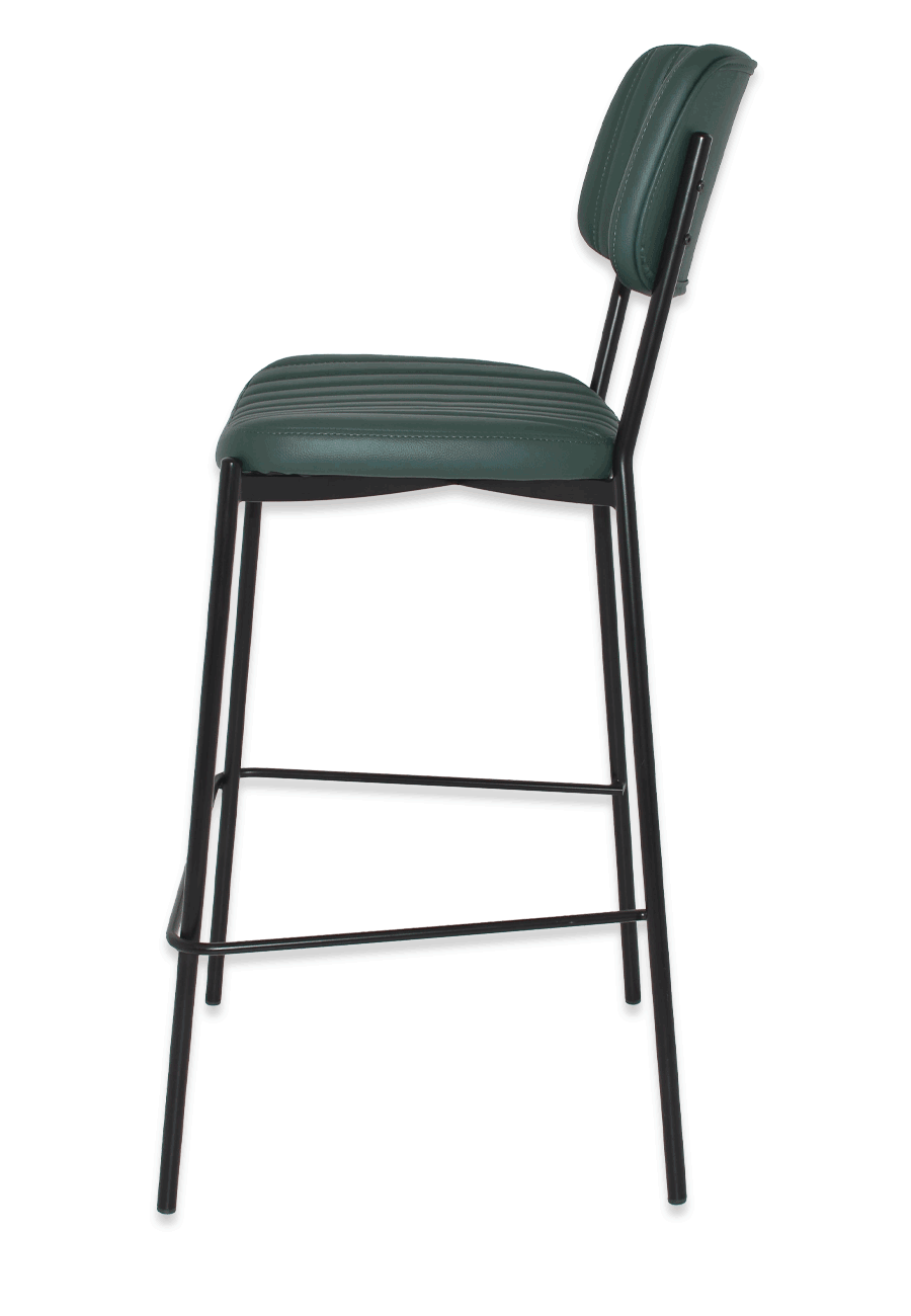 EZ STOOL KANSAS BLACK - EASTWOOD TAN (BACK & SEAT)
