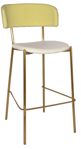 EZ STOOL LUGANO BLACK - UNUPHOLSTERED (BACK & SEAT)