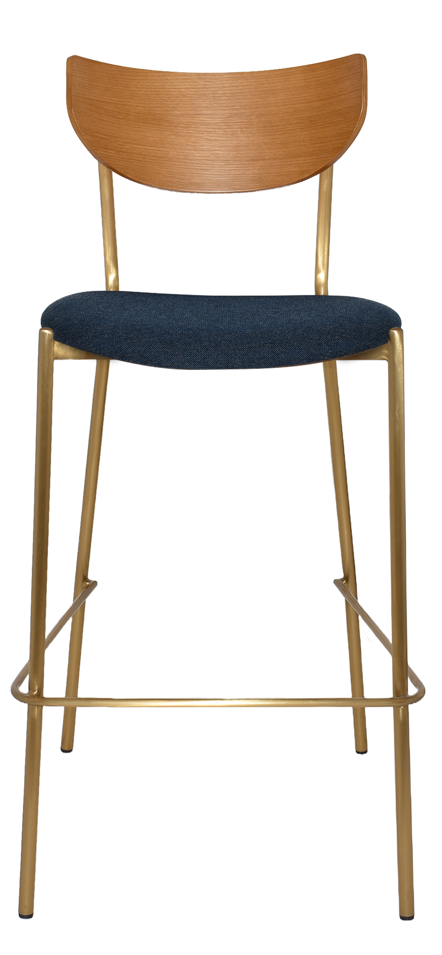 EZ STOOL MARCO BRASS - BLACK - UNUPHOLSTERED