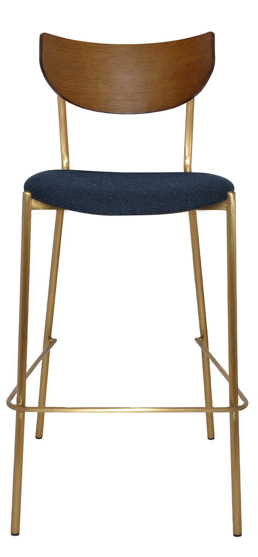 EZ STOOL MARCO BRASS - BLACK - UNUPHOLSTERED