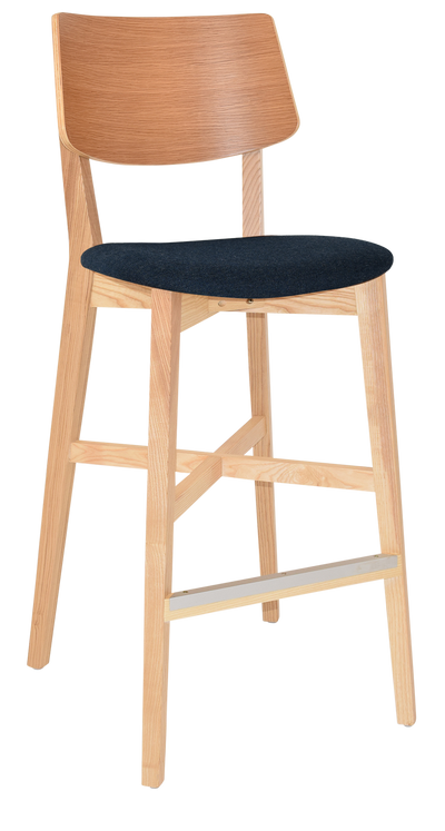 EZ Phoenix Natural Stained Solid Timber Framed Barstool