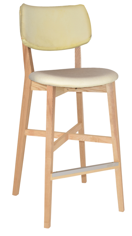 EZ Phoenix Natural Stained Solid Timber Framed Barstool