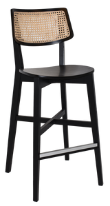 EZ STOOL PHOENIX RATTAN BLACK