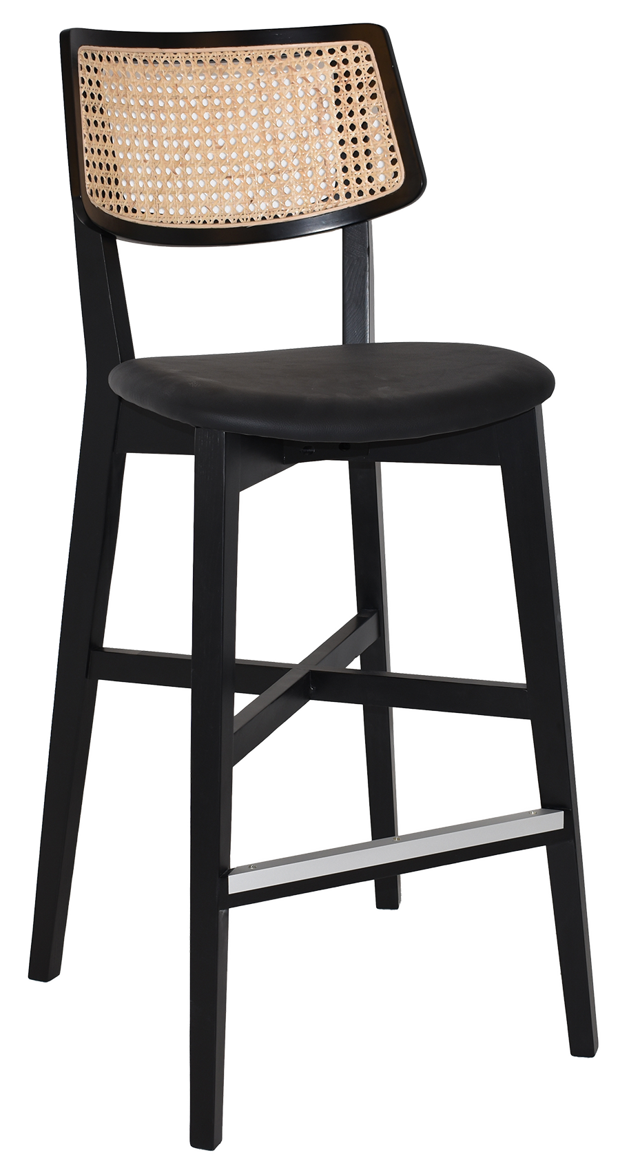 EZ STOOL PHOENIX RATTAN BLACK
