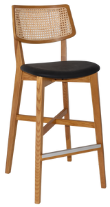 EZ STOOL PHOENIX RATTAN BLACK