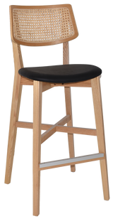 EZ STOOL PHOENIX RATTAN BLACK