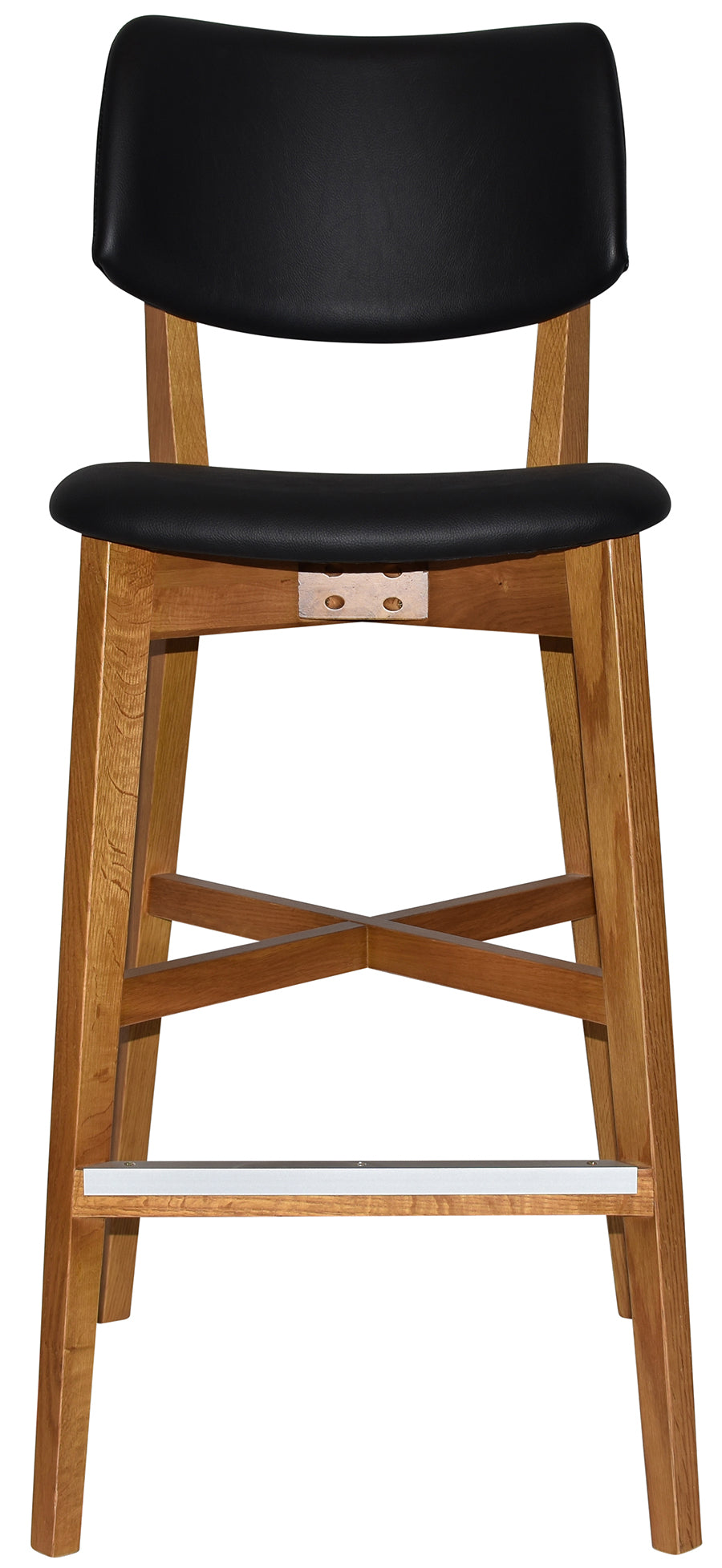 EZ Phoenix Solid Timber Framed PU Leather Seat and Back Barstool