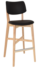 EZ STOOL PHOENIX UPH 2 BLACK - VINYL BLACK