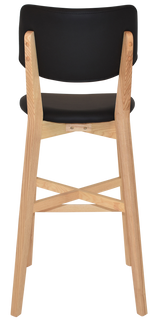EZ Phoenix Solid Timber Framed PU Leather Seat and Back Barstool