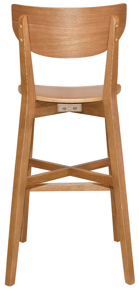 EZ STOOL RIALTO LIGHTOAK