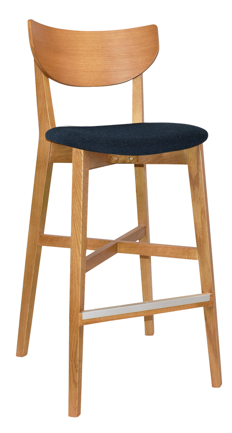 EZ Rialto Light Oak Stained Solid Timber Framed Barstool