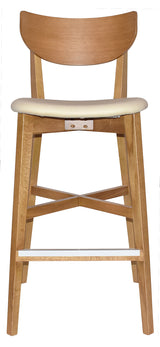 EZ STOOL RIALTO LIGHTOAK